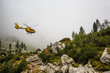Helicopter rescue, Punta Sorapiss, Dolomites, Italy