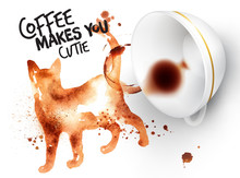 Poster Wild Coffee Cat