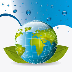 Wall Mural - save water ecology