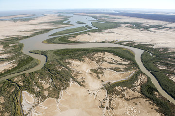 Wall Mural - The May river near the town of Derby, Western Australia.