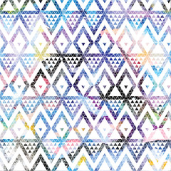 Wall Mural - tribal galaxy seamless pattern.