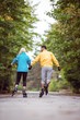 © WavebreakmediaMicro - Happy couple roller blading together