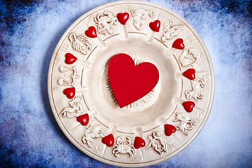Wall Mural - astrology and love concept
