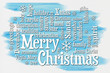 Merry Christmas greetings word cloud