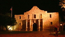 Alamo At Night Closer San Antonio Texas HD
