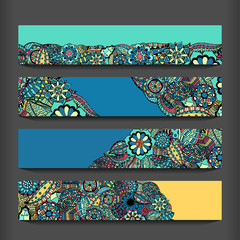 Wall Mural - ethnic pattern cards