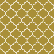Golden Quatrefoil Pattern