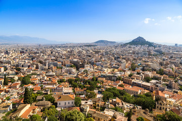 Wall Mural - Lycabettus hill in Athens, Greece