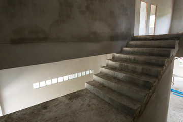 Wall Mural - staircase cement concrete structure in residential house