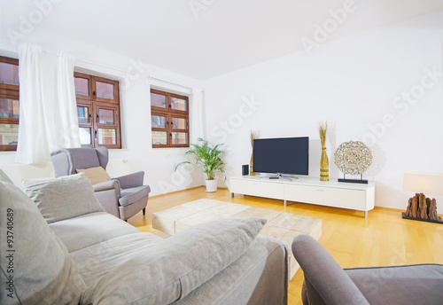 modernes wohnzimmer, modernes wohnzimmer- modern livingroom - buy this stock photo and, Design ideen