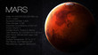 Mars - High resolution Infographic presents one of the solar