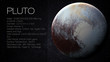 Pluto - High resolution Infographic presents one of the solar