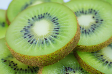 beautiful kiwi fruit slices background