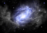 Fototapeta Na sufit - galaxy in a free space