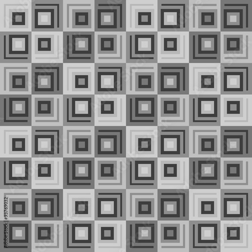 Naklejka dekoracyjna Cubix Squares Seamless Pattern