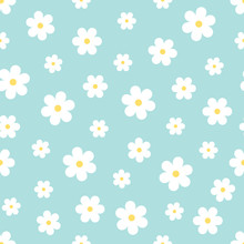 Abstract Seamless Geometric Floral Pattern