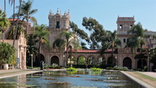 San Diego Balboa Park Tourists Lily Pond Museums HD 9128