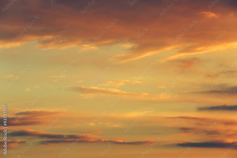 Sunset sky background