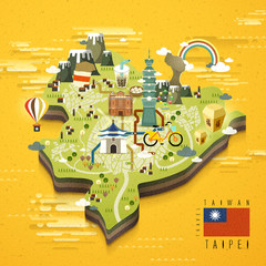 Taipei travel map