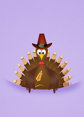 Sticker - funny turkey