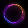 Colorful Glowing Rings - vector eps10 abstract background