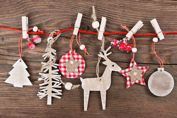 wooden christmas decoration