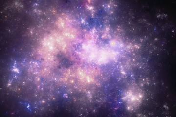 Wall Mural - dark deep space starfield