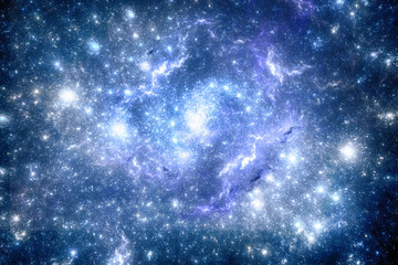 Wall Mural - dark deep space starfield