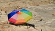 Kolorowy parasol plażowy
