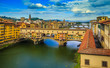 © Gorilla - Beautiful sunset view of bridge Ponte Vecchio, Florence, Italy