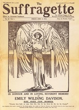 Front Cover Of The Suffragette Magazine Dedicated To Emily Davison. Only In 1928 Suffrage Was Extended To All Women Over The Age Of 21