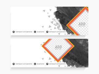Wall Mural - abstract web header or banner set.