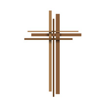 Vector Abstract Christ Crucifix; Three Crosses