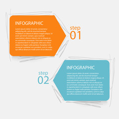 Wall Mural - Vector colorful info graphics for your business presentations.
