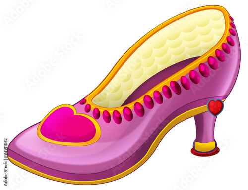 Cartoon element - princess shoe - illustration for the children