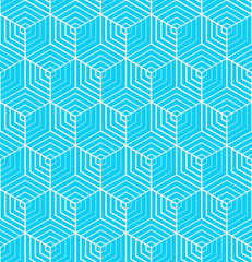 Wall Mural - hexagonal grid pattern