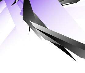 Leinwandbilder - Abstract digital art background, pattern with shattered, edgy sh