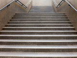Fototapeta Na drzwi - empty modern staircase leading up indoors