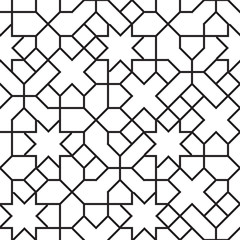 Seamless Girih Geometric pattern.