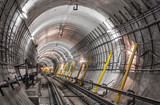 Fototapeta  - The construction of the subway tunnel