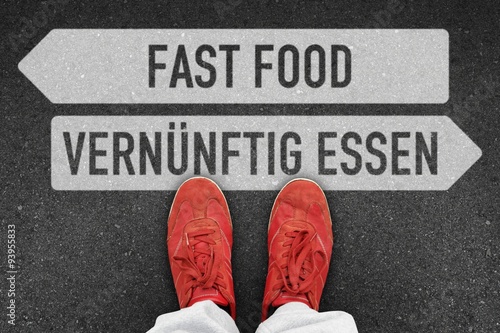 Fotografie, Obraz th t fast food vernuenftig essen I