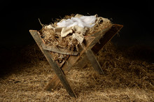 Old Manger With Soft Clothes