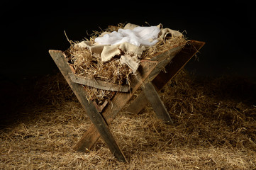 Old Manger with Soft Clothes