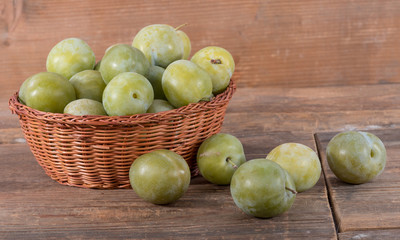 Wall Mural - Ripe greengage