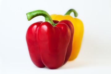 Wall Mural - red and yellow sweet pepper