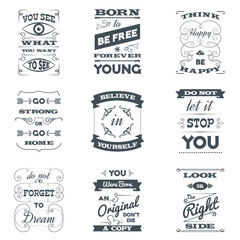 Wall Mural - Quotes Typography Set