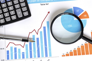 Сhart web business diagram statistic pen loop