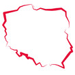 Mapa Polski - kontur 
