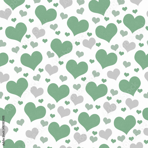 Green and White Hearts Tile Pattern Repeat Background Stock ...