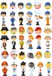 © virinaflora - Set of vector cute character avatar icons